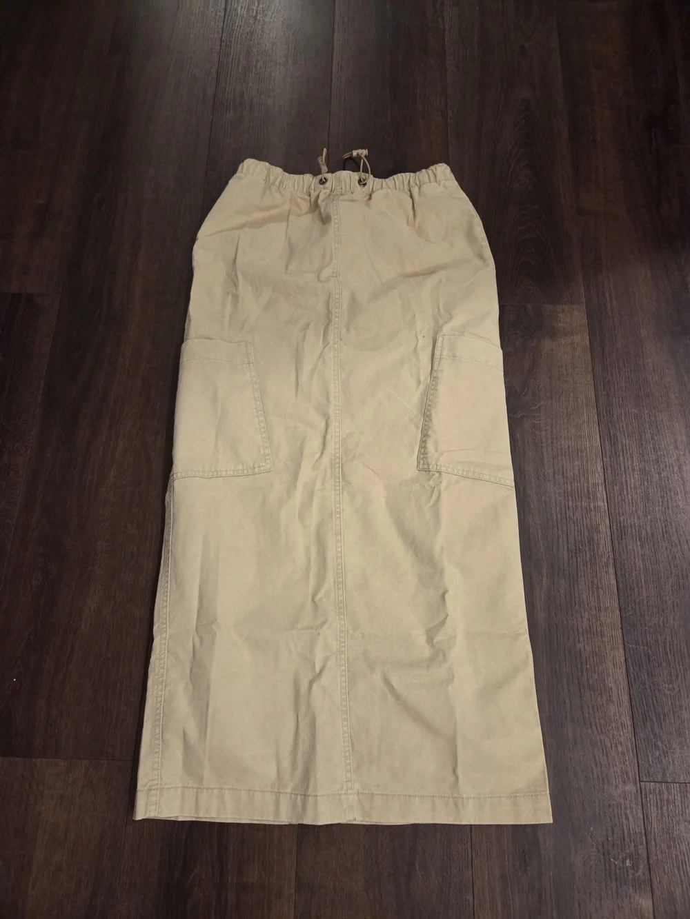 BDG Tan Cargo Maxi Skirt with Utility Pockets